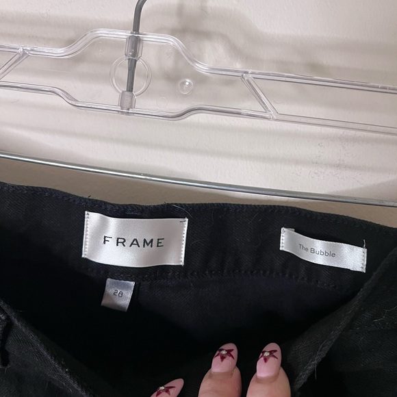 Frame The Bubble High Rise Black Jean - Picture 2 of 7